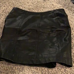 Gently used free people pleather skirt